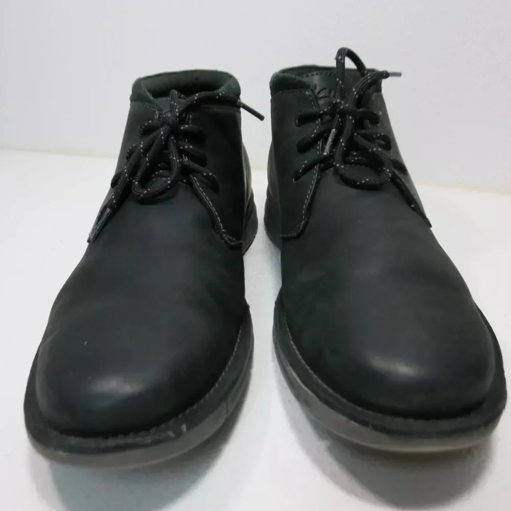 Clarks Nubuck Leather Chukka Boots Casual Dress Shoes Men's Footwear Botas Sz 12